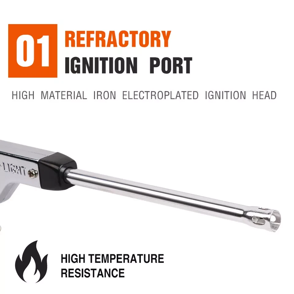 560mm Barbecue igniter All-Metal Battery-Free Pulse Kitchen Camping Barbecue
