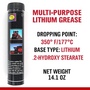 400g Grease Cartridge Heavy Duty 14.1oz Multi Purpose Industrial Home Garage
