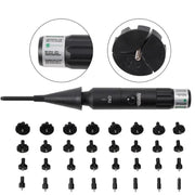 Professional Laser Bore Sight Kit Multiple Caliber Upgraded Green Bore Sighter.