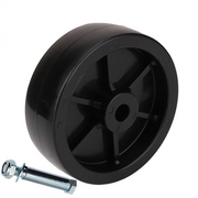 6 Inch 150MM Jockey Wheel Solid Rubber Wheel Replacement With Plastic Core