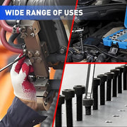 7-Pieces 3/8"Drive Extra Long Ball-End Hex Bit Allen Key Socket Set Size H3-H10