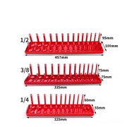 3Pcs SAE Socket Tray Rack Holder Shelf Garage Organizer 1/4"/3/8"/1/2"