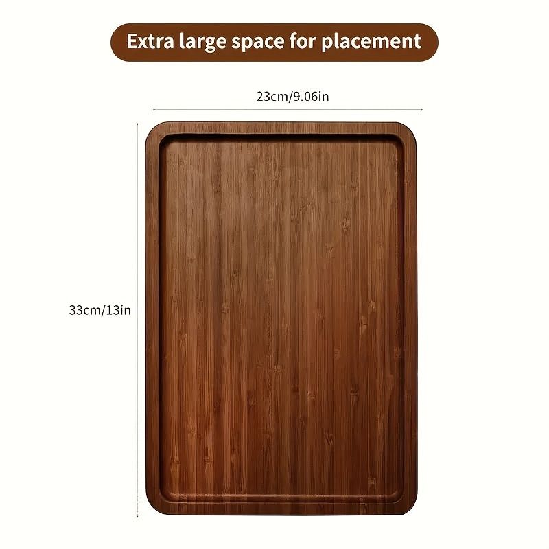 Red Folding Side Table for Sofa with Wooden Finish V1102-102-BLA-91857
