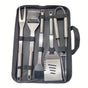 stainless steel BBQ tool set, BBQ utensils, outdoor grilling tools, Australian BBQ set, durable BBQ tools V1102-122-BLA-31321