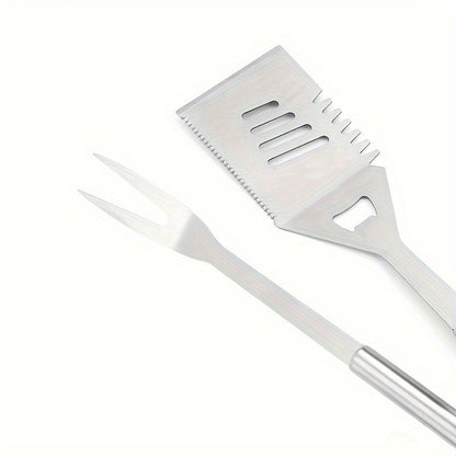 stainless steel BBQ tool set, BBQ utensils, outdoor grilling tools, Australian BBQ set, durable BBQ tools V1102-122-BLA-31321