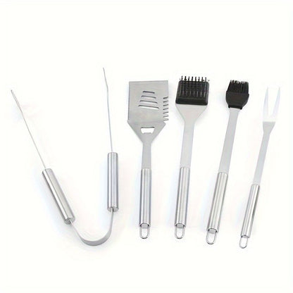 stainless steel BBQ tool set, BBQ utensils, outdoor grilling tools, Australian BBQ set, durable BBQ tools V1102-122-BLA-31321