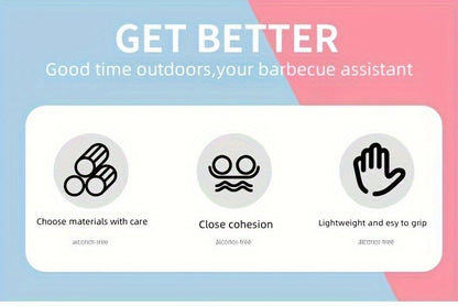 stainless steel BBQ tool set, BBQ utensils, outdoor grilling tools, Australian BBQ set, durable BBQ tools V1102-122-BLA-31321