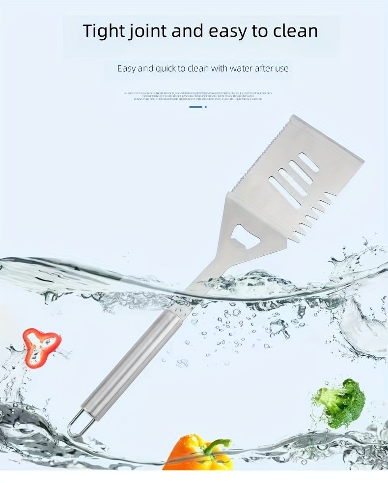 stainless steel BBQ tool set, BBQ utensils, outdoor grilling tools, Australian BBQ set, durable BBQ tools V1102-122-BLA-31321