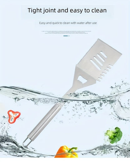 stainless steel BBQ tool set, BBQ utensils, outdoor grilling tools, Australian BBQ set, durable BBQ tools V1102-122-BLA-31321