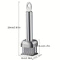 Silver White meat tenderizer, stainless steel, kitchen tool, tender meat, cooking essential, Australian V1102-122-BLA-51082