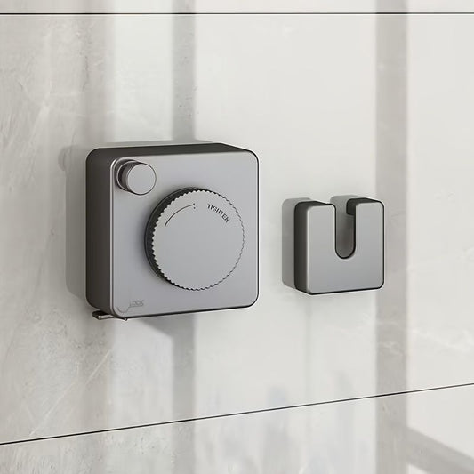 wall-mounted clothes hanger, adjustable hanger, laundry hanger, home organization, high-quality hanger, space V1102-123-BLA-79834