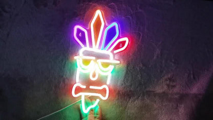neon wall light, acrylic neon light, colourful neon tube, USB powered light, dimmable wall light, home decor V1102-124-SIL-56148