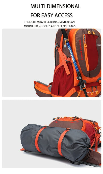 Black Royal Mountain backpack, Extreme 35L backpack, travel backpack, outdoor backpack, high-quality V1102-127-29070