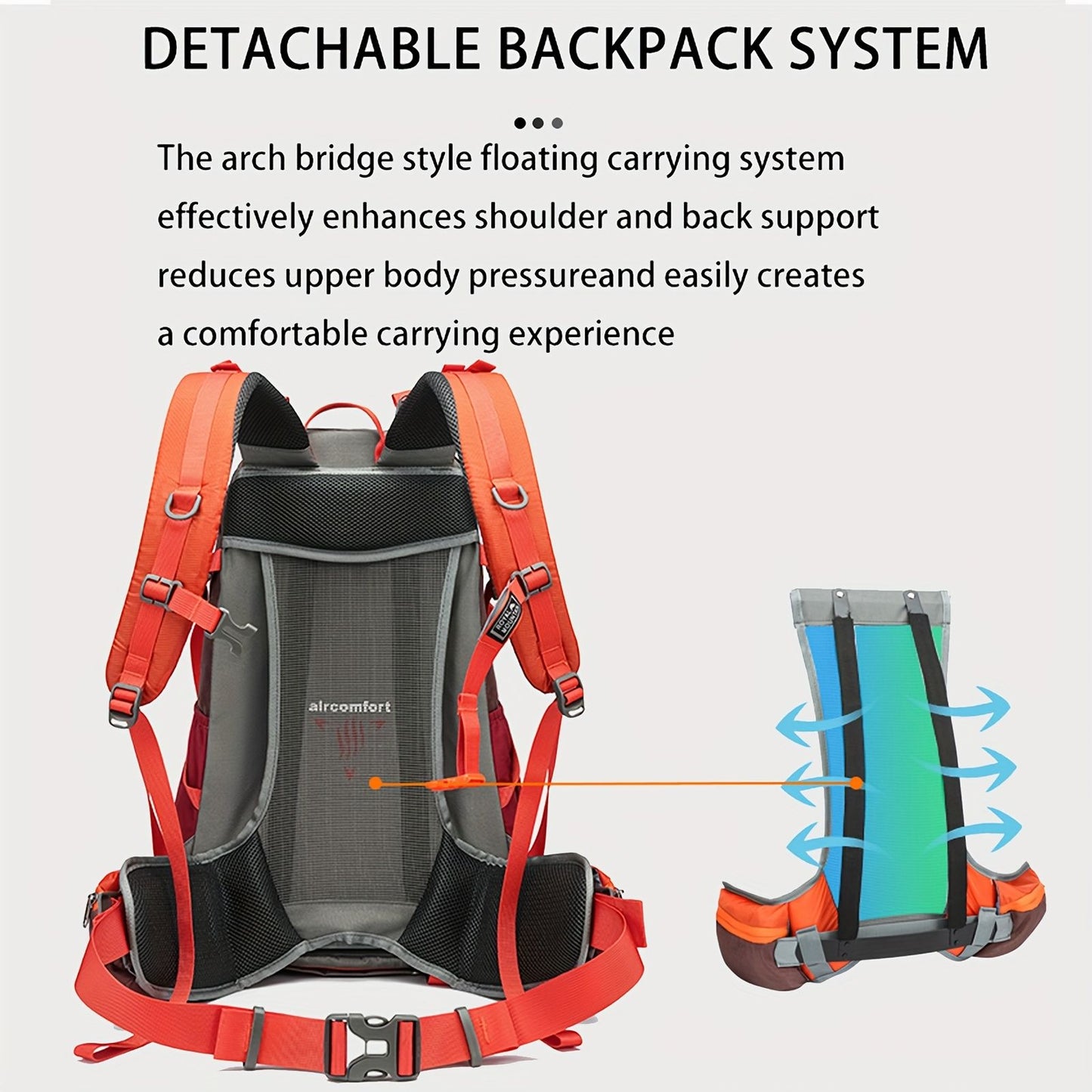 Black Royal Mountain backpack, Extreme 35L backpack, travel backpack, outdoor backpack, high-quality V1102-127-29070