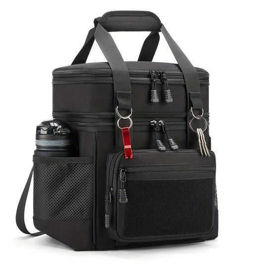 Black Blue travel backpack, utility backpack, durable backpack, organized storage, Australian travel gear, V1102-127-90932