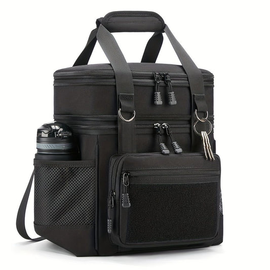 Black Blue travel backpack, utility backpack, durable backpack, organized storage, Australian travel gear, V1102-127-90932