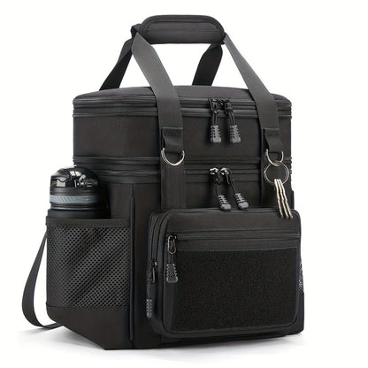 Black Blue travel backpack, utility backpack, durable backpack, organized storage, Australian travel gear, V1102-127-90932