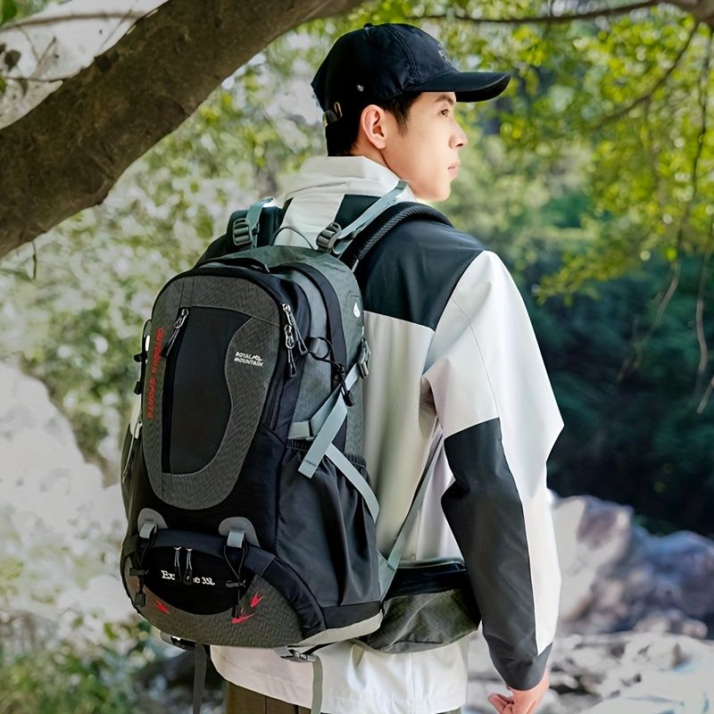 Blue Black Royal Mountain backpack, Extreme 35L backpack, travel backpack, outdoor backpack, high-quality V1102-127-BLA-09320