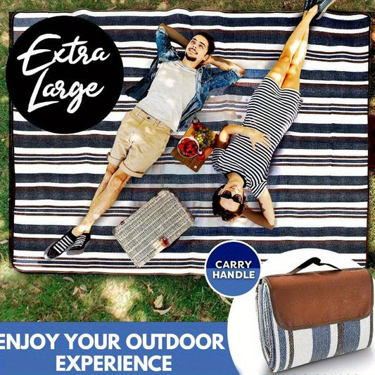 extra large picnic blanket, outdoor blanket Australia, camping blanket, picnic blanket with carry handle, V1102-132-BLA-04863