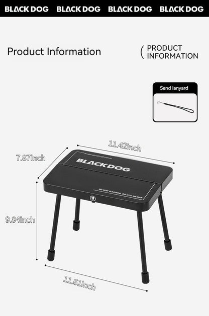 BLACKDOG Camping Table - Portable & Durable Outdoor Table for Camping V1102-132-GRA-84560
