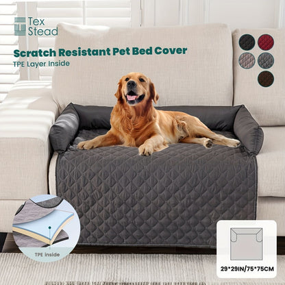 Scratch Resistant Pet Bed Cover, TPE Pet Furniture Protector, 75x75 cm V1102-136-15377