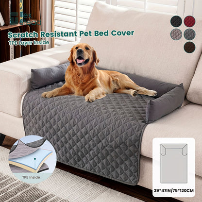 Scratch Resistant Pet Bed Cover, TPE Pet Furniture Protector, 75x75 cm V1102-136-15377