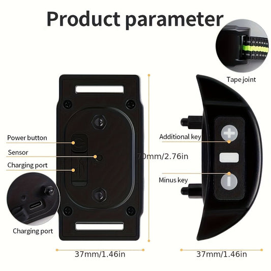 Black dog trainer collar, stop barking, dog training, pet care, dog accessories, Australian pet products, V1102-136-BLA-29671