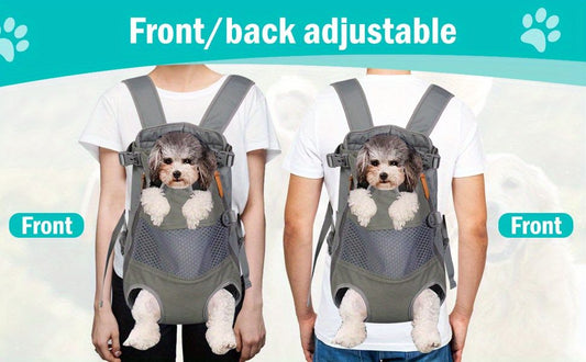 Gray Black outdoor pet backpack, dog backpack, pet carrier, outdoor dog gear, pet travel, dog transportation, V1102-136-BLA-73732