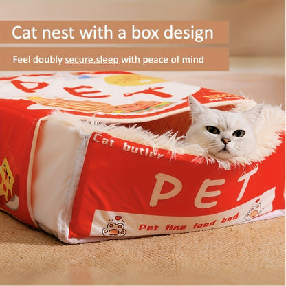 cat bed, sushi - themed, pet habitat, high - quality, value for money -red V1102-136-GRA-12887