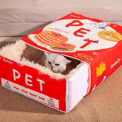 cat bed, sushi - themed, pet habitat, high - quality, value for money -red V1102-136-GRA-12887