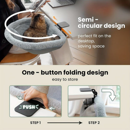 hanging cat bed, cat resting place, space - saving cat bed, cat furniture, high - quality cat bed V1102-136-GRA-45464