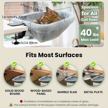 hanging cat bed, cat resting place, space - saving cat bed, cat furniture, high - quality cat bed V1102-136-GRA-45464