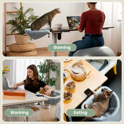 hanging cat bed, cat resting place, space - saving cat bed, cat furniture, high - quality cat bed V1102-136-GRA-45464