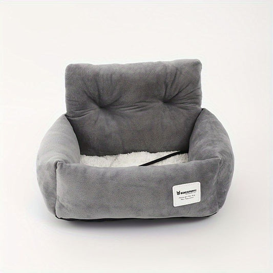 dog bed, plush dog bed, comfortable dog bed, durable dog bed, pet bed, dog furniture, ergonomic dog bed, V1102-136-GRA-77231