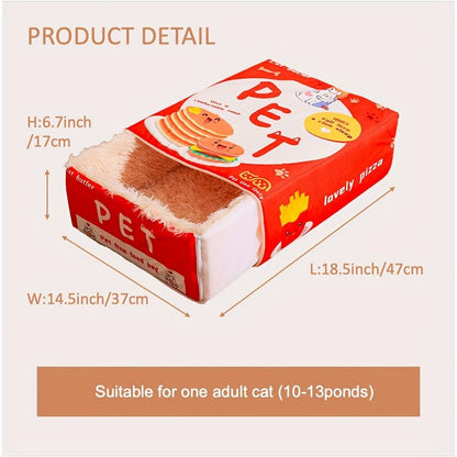cat bed, sushi - themed, pet habitat, high - quality, value for money-blue V1102-136-RED-M-89916