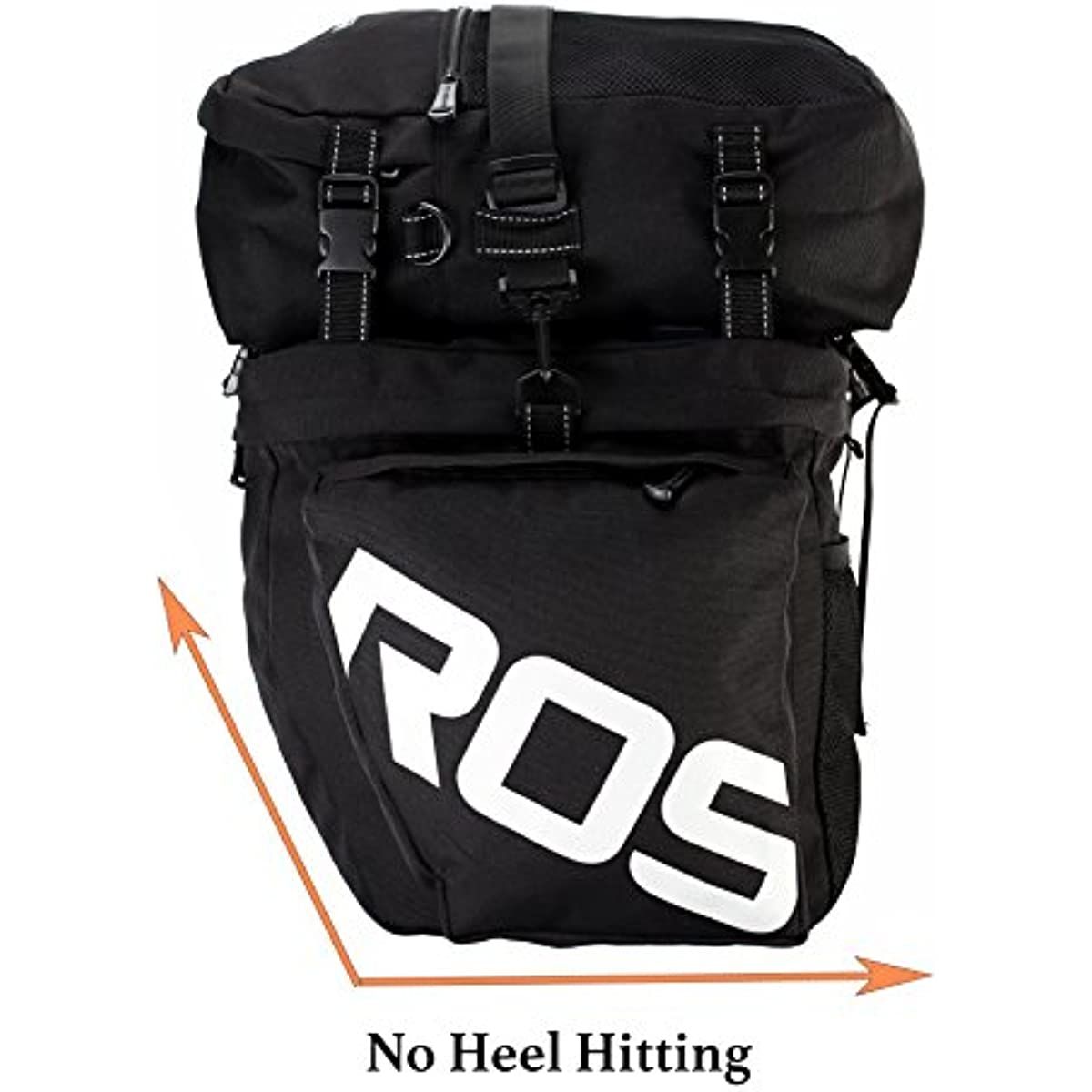 Bicycle Rear Rack Bag Set - Durable & Spacious Cycling Storage-black V1102-139-BLA-02260