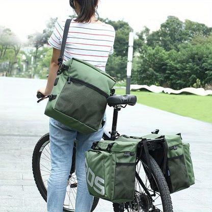 Bicycle Rear Rack Bag Set - Durable & Spacious Cycling Storage-black V1102-139-BLA-02260