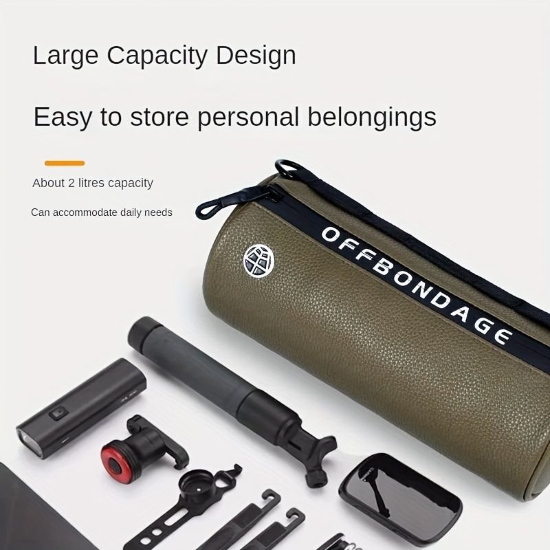 OFFBONDAGE Bike Handlebar Bag for Cycling Essentials V1102-139-BLA-06200