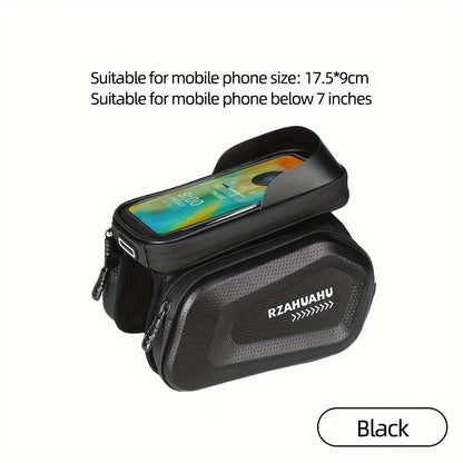 Bicycle Phone Bag for 7-Inch Devices, Durable Bike Accessory V1102-139-BLA-22267