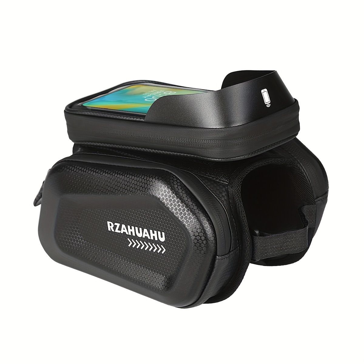 Bicycle Phone Bag for 7-Inch Devices, Durable Bike Accessory V1102-139-BLA-22267