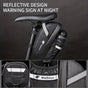 Bicycle Tail Bag with Quick Access Kettle Pocket & Reflective Safety Light V1102-139-BLA-38274