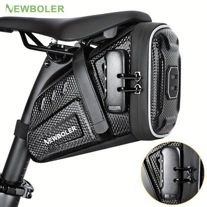 Bicycle Saddle Bag - Large Capacity Water-Resistant Storage for Cycling Essentials V1102-139-BLA-80416