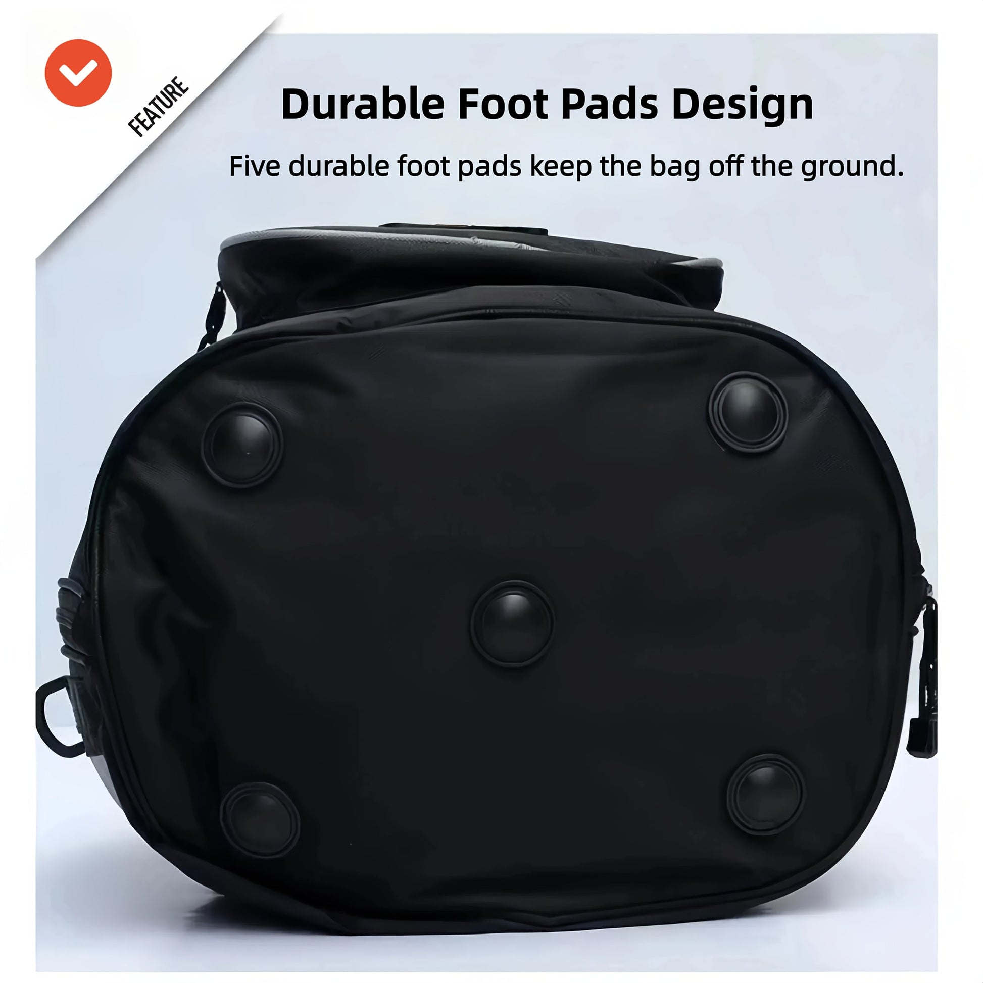 Black White motorcycle shoulder bag, Pro Biker bag, biking accessory, high-quality bag, durable bag, biker V1102-139-WHI-11456
