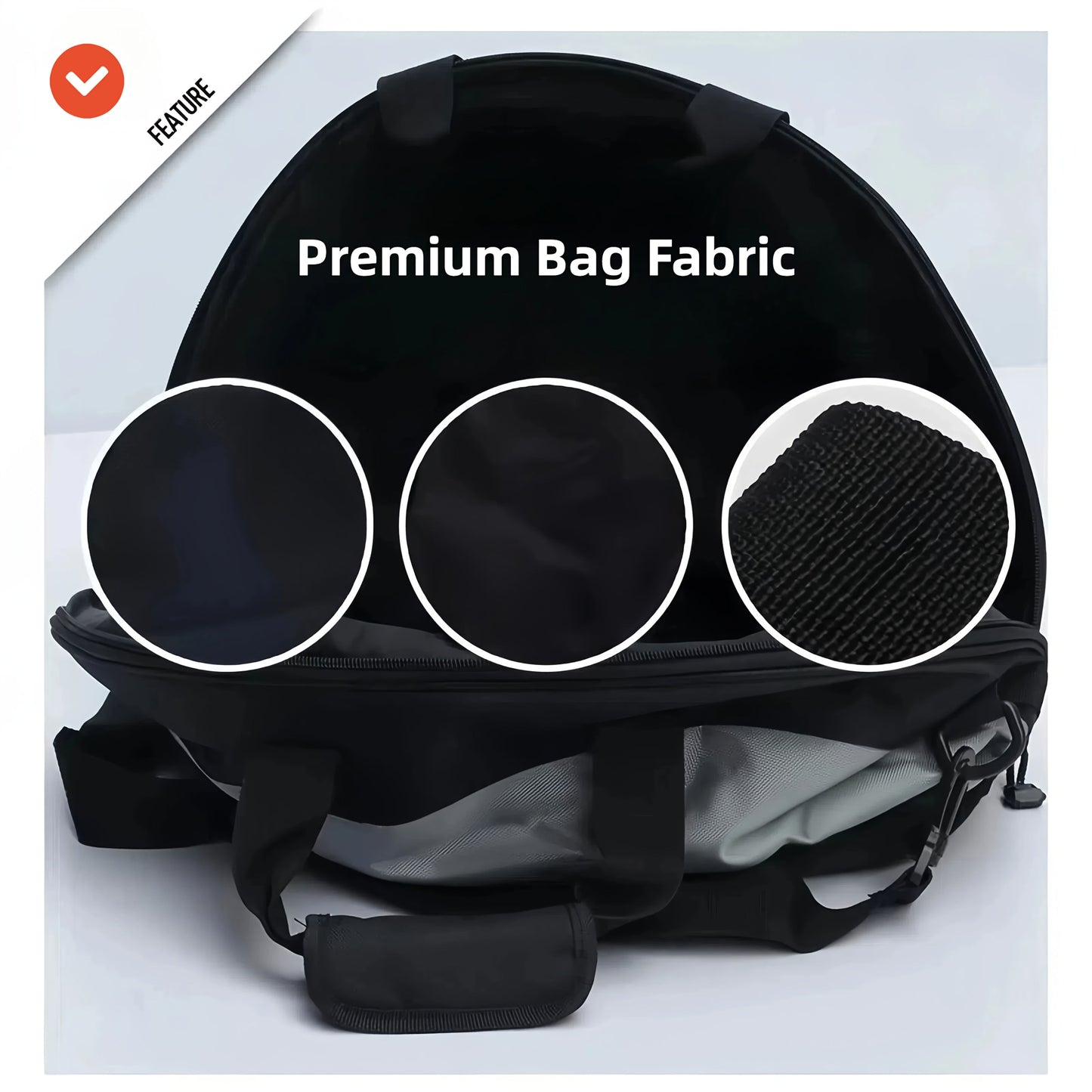 Black White motorcycle shoulder bag, Pro Biker bag, biking accessory, high-quality bag, durable bag, biker V1102-139-WHI-11456