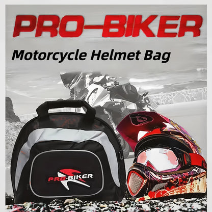 Black White motorcycle shoulder bag, Pro Biker bag, biking accessory, high-quality bag, durable bag, biker V1102-139-WHI-11456