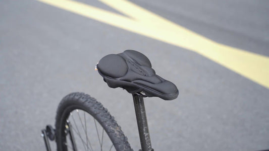 bicycle saddle, comfortable bike seat, ergonomic cycling saddle, durable saddle Australia, universal bike V1102-140-BLA-03669