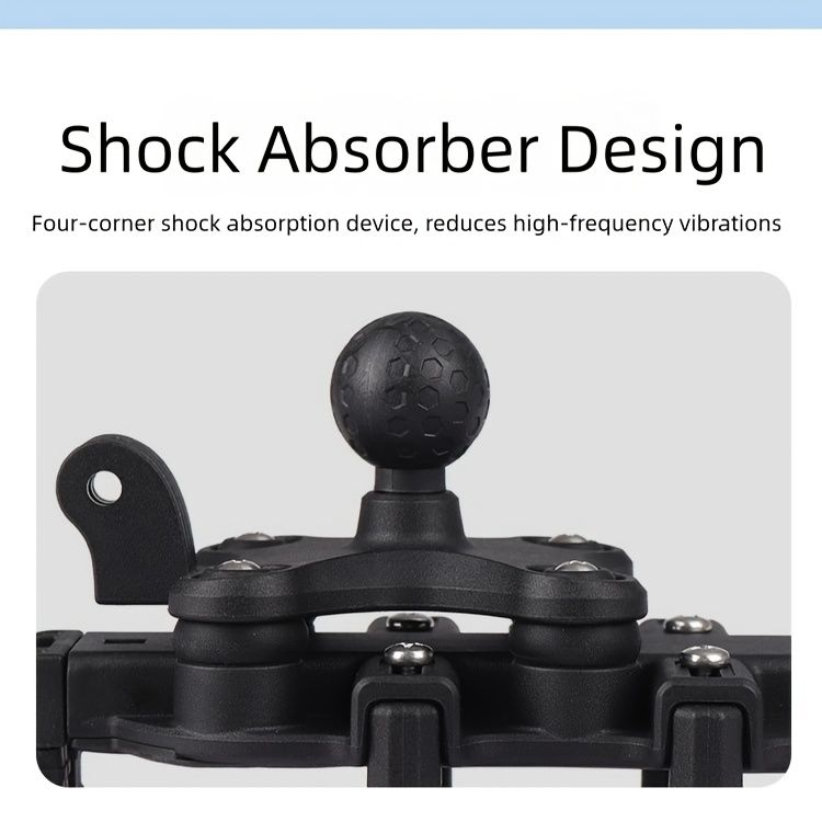 Motorcycle Phone Mount Octopus Fixation Anti-Shock Anti-Shake V1102-140-BLA-25585
