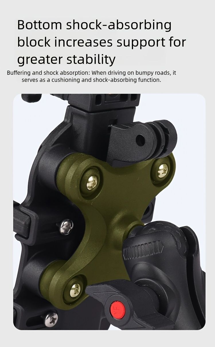 Motorcycle Phone Mount Octopus Fixation Anti-Shock Anti-Shake V1102-140-BLA-25585