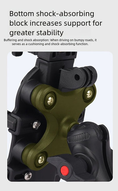 Motorcycle Phone Mount Octopus Fixation Anti-Shock Anti-Shake V1102-140-BLA-25585