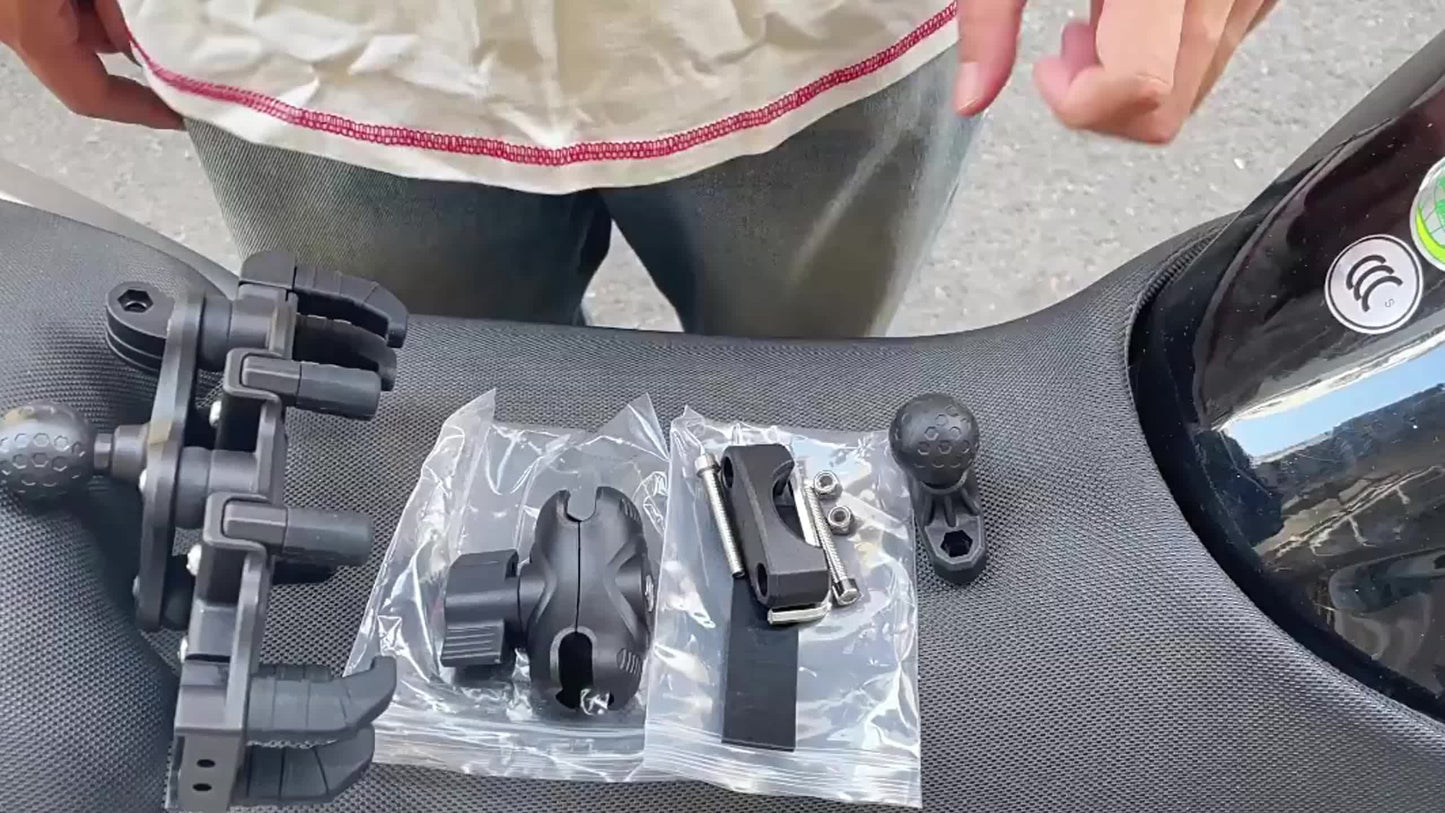 Motorcycle Phone Mount Octopus Fixation Anti-Shock Anti-Shake V1102-140-BLA-25585